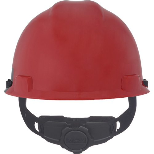 Casque sp&eacute;cialis&eacute; V-Gard, Suspension Rochet, Noir/Rouge - MSA 10082233