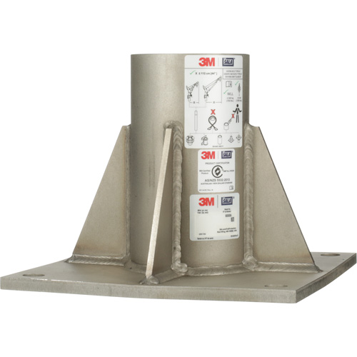 Base de m&acirc;t de potence haute capacit&eacute; en acier inoxydable &agrave; fixation au sol pour espace clos DBI-SALA - 3M 8000096