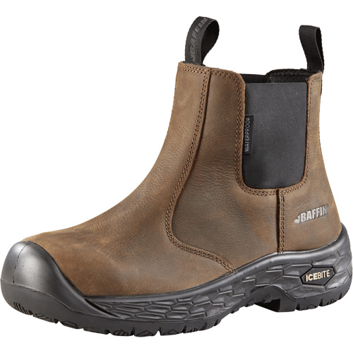 Ice Crew Men's Safety Boots, Leather, Puncture Resistant Sole, Size 8-1/2 - Baffin Technology 059781207979