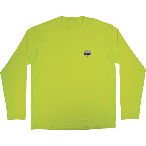 Chill-Its 6689 Cooling Long Sleeve Sun Shirt with UV Protection, High-Visibility Lime-Yellow, 2X-Large - Ergodyne 12146