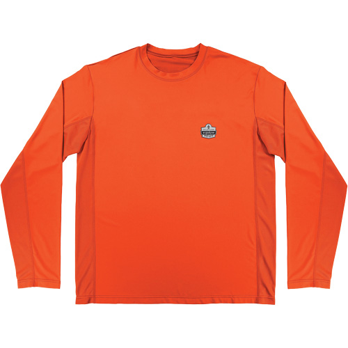 Chill-Its 6689 Cooling Long Sleeve Sun Shirt with UV Protection, Orange, Large - Ergodyne 12179