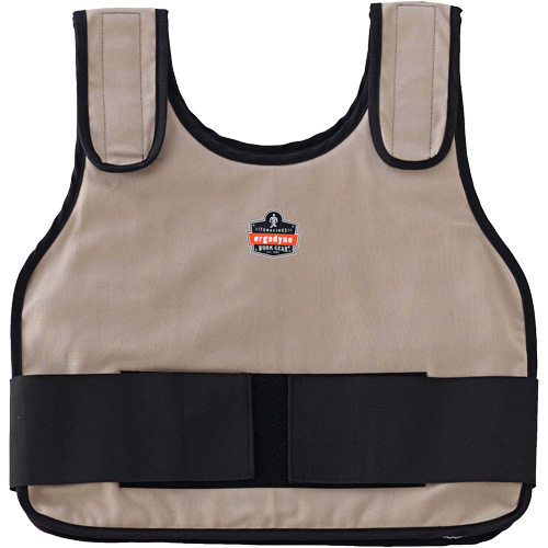 Chill-Its 6230 Standard Phase Change Cooling Vest with Rechargeable Packs, Large/X-Large, Khaki - Ergodyne 12010