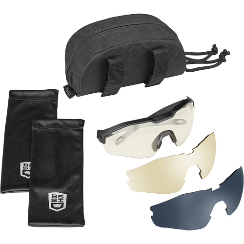 MY6 Safety Glasse Eyeshield Kit, Clear/Smoke/Copper Lens, Anti-Fog/Anti-Scratch, ANSI Z87+ - Bollé Safety MY6EST72W