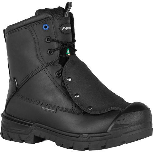 Bottes de travail G3e de 8" avec protecteur m&eacute;tatarsien &agrave; l'ext&eacute;rieur, Cuir, Taille 3, Imperm&eacute;able -  