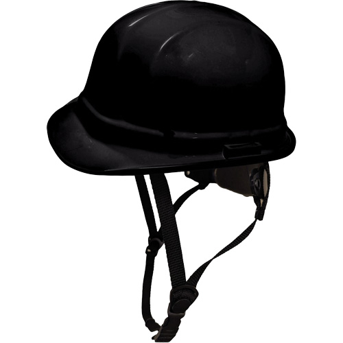 LIDGUARD&reg; Cap Style Hardhat with Chinstrap, Meets CSA Type 1/CSA Type 2, Ratchet Suspension, Vented - Dentec 14LIDCSCR2-BLK