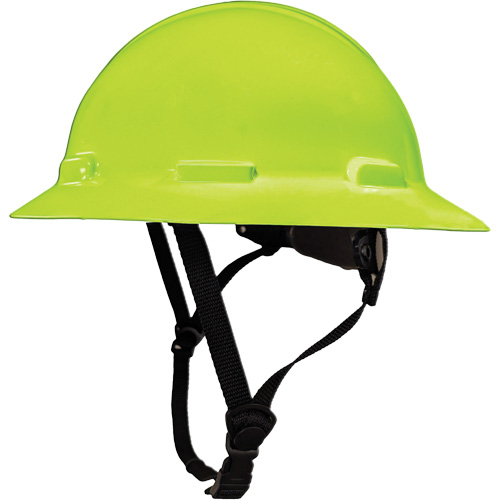 LIDGUARD&reg; Full Brim Hardhat with Chinstrap, Meets CSA Type 1, Ratchet Suspension, Vented - Dentec 14LIDCSFR1-HVL