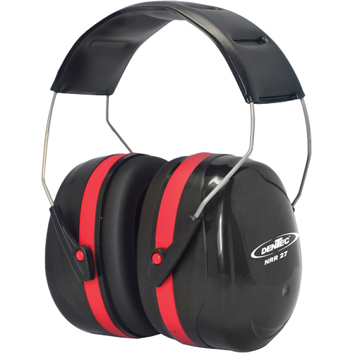 SEALTEC 500 Series Earmuff with Stainless Steel Dual Arms, Headband, 27 dB NRR dB - Dentec 77505HB