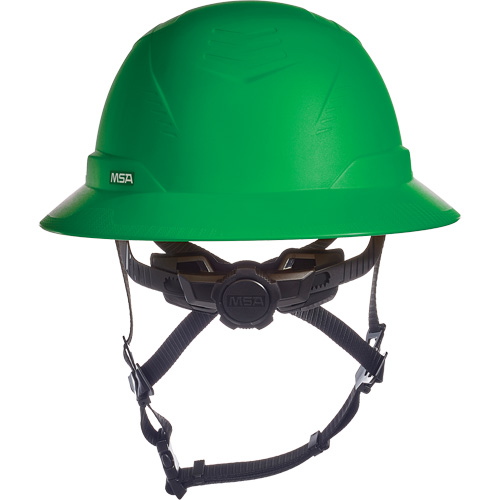 V-Gard H2&reg; Full Brim Safety Helmet, Ratchet Suspension, Non-Vented - MSA 10250600