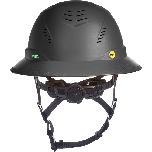 V-Gard H2&reg; Full Brim Safety Helmet with Mips&reg; Safety System, Ratchet Suspension, Vented - MSA 10250606