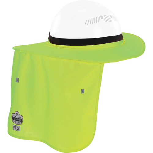 Bordure FR vert lime pour casque de chantier avec cache-cou - Ergodyne 12723
