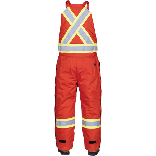 Fire-Resistant Winter Overall, 2X-Large, Black/High Visibility Orange - Barry & Boulerice 11-6508-MHOR2XL