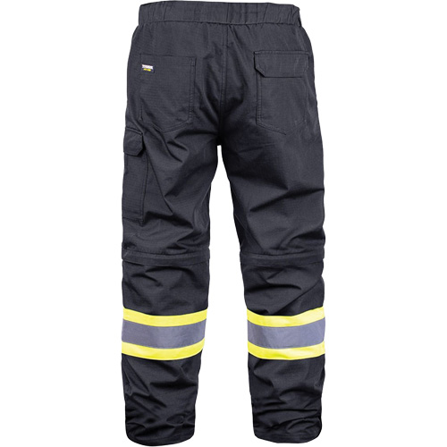 2-in-1 Pants with Removable Legs, Poly-Cotton, 4X-Large, Black - Barry & Boulerice 11-6628-BK4XL
