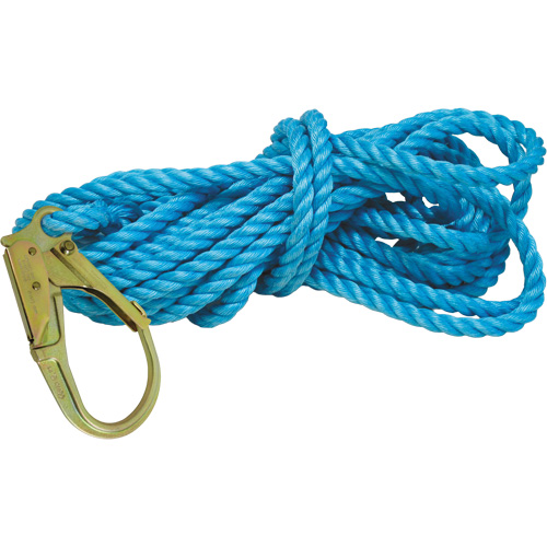 Superline Lifeline with Nylon Thimble & 2-1/4" Self-Locking Snap Hook - Tractel GS150NH
