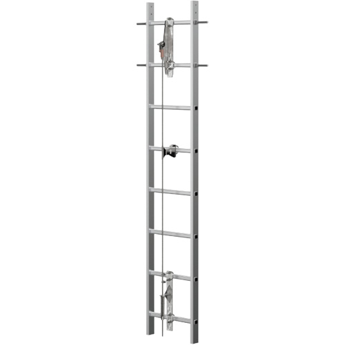 VI-Go&reg; Vertical Cable Ladder Safety System, Stainless Steel - PIP Global Safety VGS/20FT