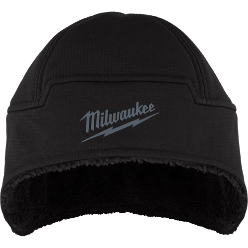 Secure Low-Profile Sherpa-Lined Beanie, Polyester Lining, Medium/Small, Black - Milwaukee M755B-SM