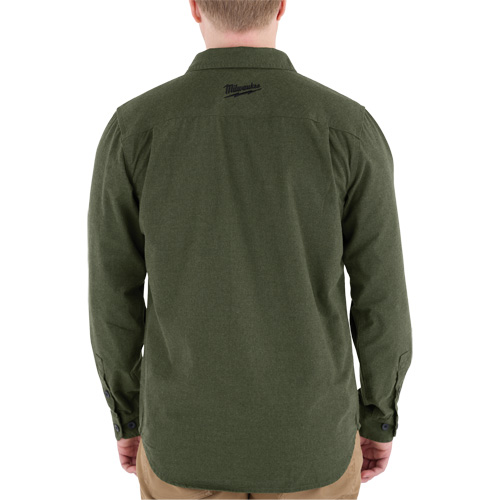 Chemise en flanelle GRIDIRON, Hommes, T-Grand, Vert - Milwaukee M552E-XL