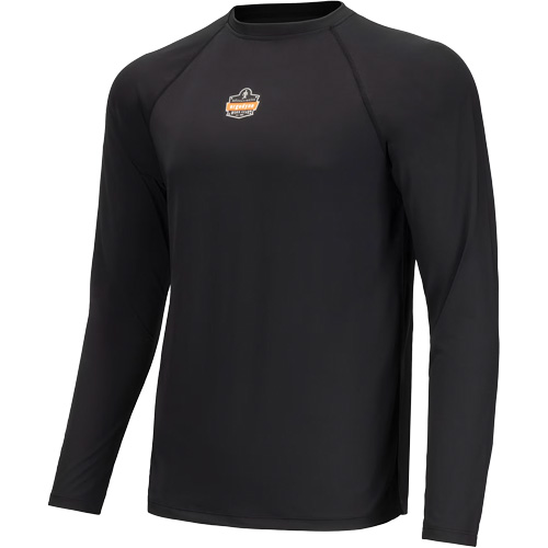 Long Sleeve Lightweight Base Layer Shirt, Men's/Women's, Medium, Black - Ergodyne 40233