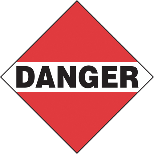 Danger Mixed Load TDG Placard, Aluminum - Incom Top Tape & Label TT950A