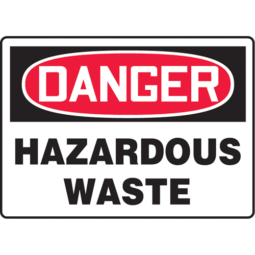 Enseigne  Hazardous Waste , 10" x 14", Plastique, Anglais - Accuform NMC MCHL295VP