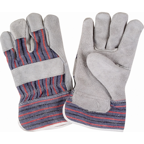 Rugged Fitters Gloves, X-Large, Split Cowhide Palm, Cotton Inner Lining - Zenith Safety Products 