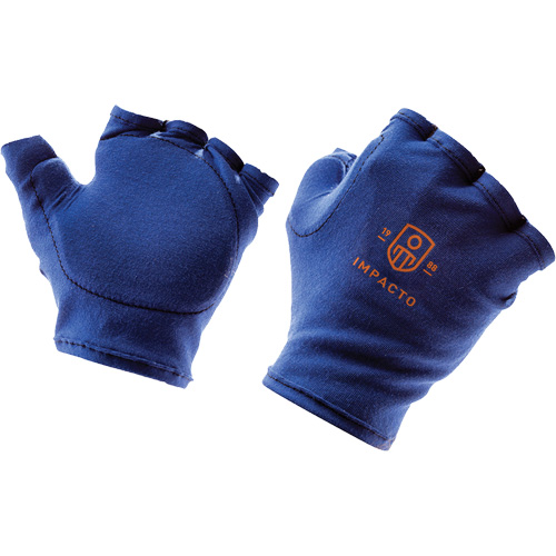 Enveloppe de gant antichoc sans doigts &agrave; prise d'outil, main gauche, Taille Moyen, Paume Synth&eacute;tique - Impacto 502-00M-L