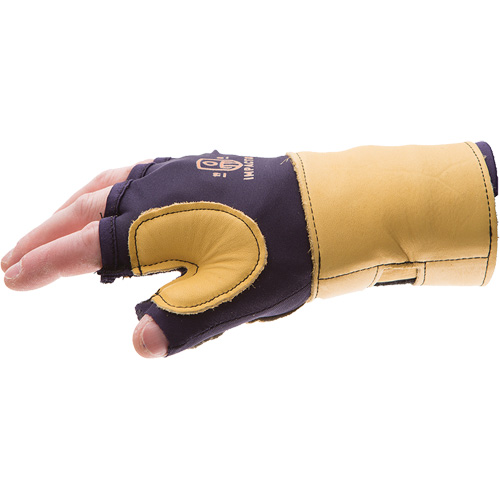 Gants de protection sup&eacute;rieure contre les impacts & les microtraumarismes r&eacute;p&eacute;t&eacute;s, main droite, Taille Petit, Paume Cuir fleur - Impacto 704-20S-R