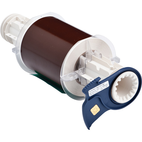 Indoor-Outdoor Label Printer Tape, Vinyl, Brown, 4" Width - Brady 13547