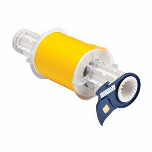 Indoor-Outdoor Label Printer Tape, Vinyl, Yellow, 4" Width - Brady 13539