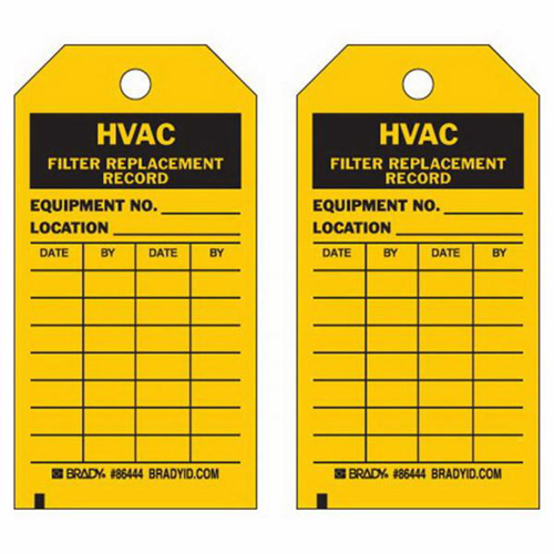 Material Control Tags, Polyester, 3" W x 5-3/4" H, English - Brady 86444