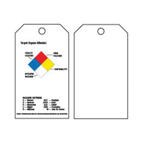 &eacute;tiquettes du droit &agrave; l'information, Polyester, 3" la x 5-3/4" h, Anglais - Brady 76228