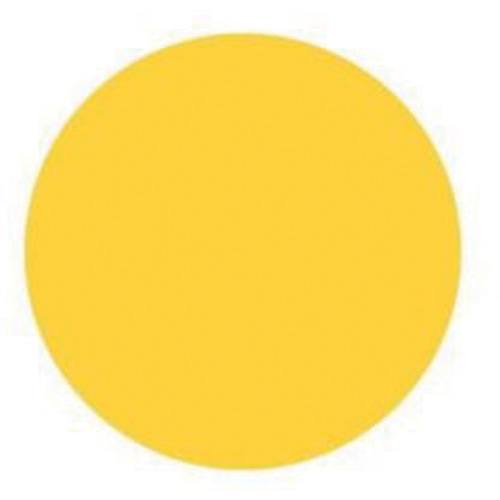 Round Write-On Labels, Circle, 1.5" L x 1.5" W, Yellow - Brady 30664