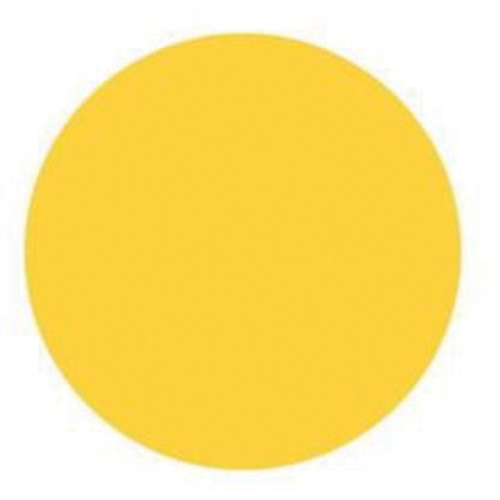 Round Write-On Labels, Circle, 3" L x 3" W, Yellow - Brady 30668