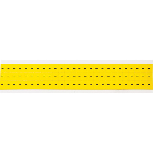 &eacute;tiquettes de lettres & chiffres individuels repositionnables, Tiret (-), 3/8" h, Noir sur jaune - Brady 3410-DSH