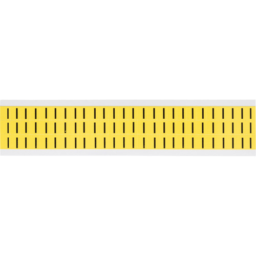 &eacute;tiquettes de lettres et chiffres individuels, I, 3/8" h, Noir sur jaune - Brady 3410-I