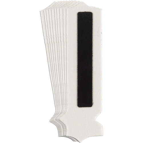 Quick-Align&reg;Individual Gothic Number and Letter Labels, I, 1" H, Black - Brady 5010P-I