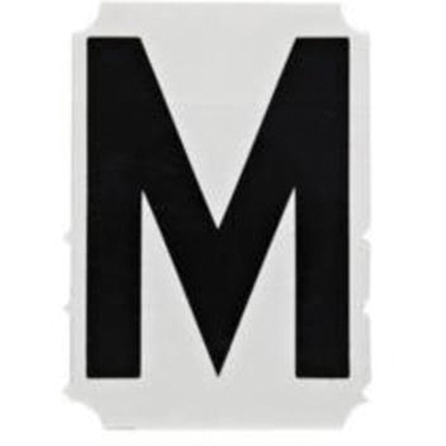 Quick-Align&reg; Individual Gothic Number & Letter Labels, M, 2" H, Black - Brady 5050P-M