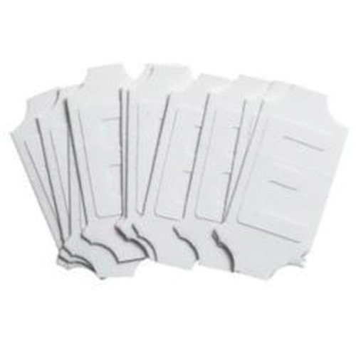 &eacute;tiquettes de lettres et chiffres gothiques individuels Quick-Align, E, 2" h, Blanc - Brady 5080P-E