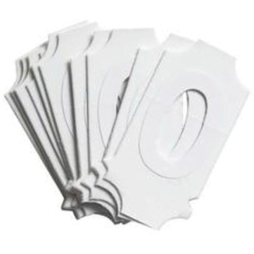 &eacute;tiquettes de lettres & chiffres gothiques individuels Quick-Align, O, 2" h, Blanc - Brady 5080P-O