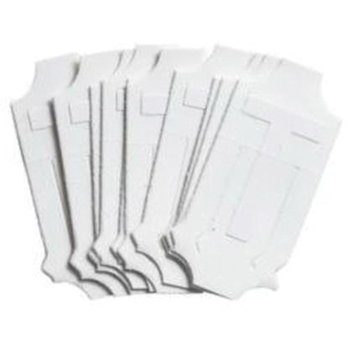 Quick-Align&reg; Individual Gothic Number & Letter Labels, T, 2" H, White - Brady 5080P-T
