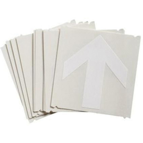 Quick-Align&reg; Individual Gothic Number and Letter Labels, Arrow Symbol, 3" H, White - Brady 5130P-ARO