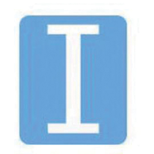 &eacute;tiquettes de lettres et chiffres gothiques individuels Quick-Align, I, 3" h, Blanc - Brady 5130P-I