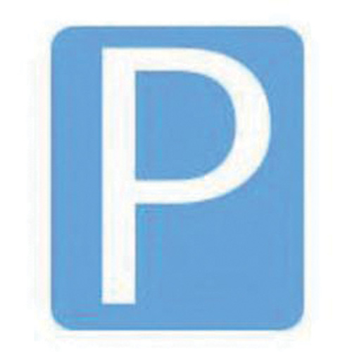 &eacute;tiquettes de lettres & chiffres gothiques individuels Quick-Align, P, 3" h, Blanc - Brady 5130P-P