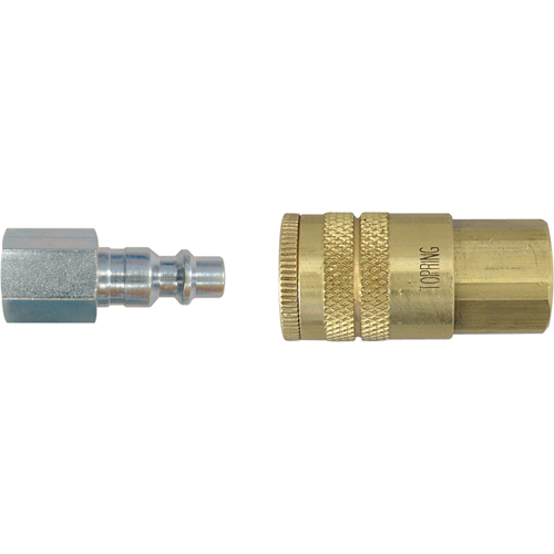 Quick Couplers - 1/4" Industrial, One Way Shut-off - Plugs, 1/8" - Topring 20.122