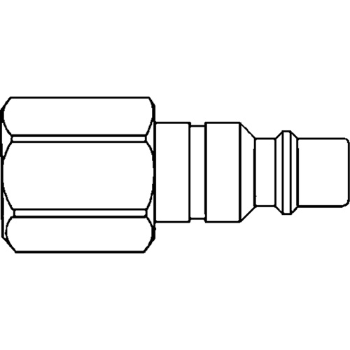 Quick Couplers - 1/4" Industrial, One Way Shut-off - Plugs, 1/8" - Topring 20.122