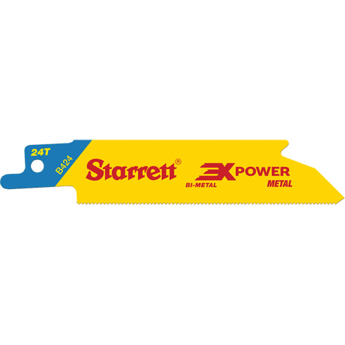 Lames droites pour scies alternatives Fastcut, Bim&eacute;tal, 18 Dents par pouce, 8" lo x 3/4" la - Starrett B818-5