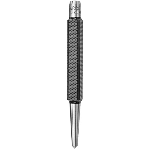 Centre Punch with Square Shank, 3/16" Dia., 7/16" Stock Size, 4-1/2" L - Starrett 264F