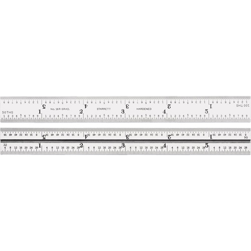Junior Combination Squares, 6" L, Steel, Satin - Starrett CB33J-16R