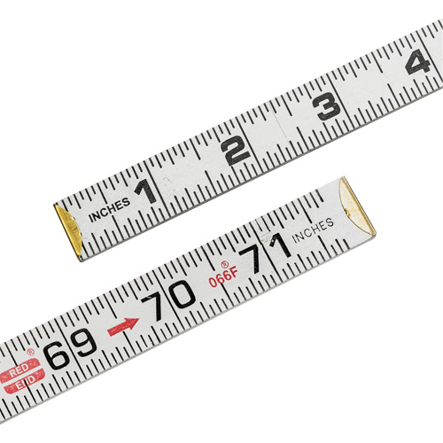 Red End&reg; Flat Reading Rule, 6' L, Wood - Lufkin By Crescent 066FN