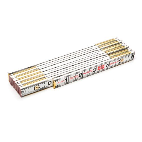 R&egrave;gle de maçon Red End, 6' lo, Bois, Graduations de 1/16" - Lufkin By Crescent 646LN