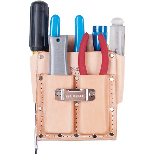 Multi-Tool Pouch, Multiple Tool Holder, Leather, 5 Pockets - Kuny's 700